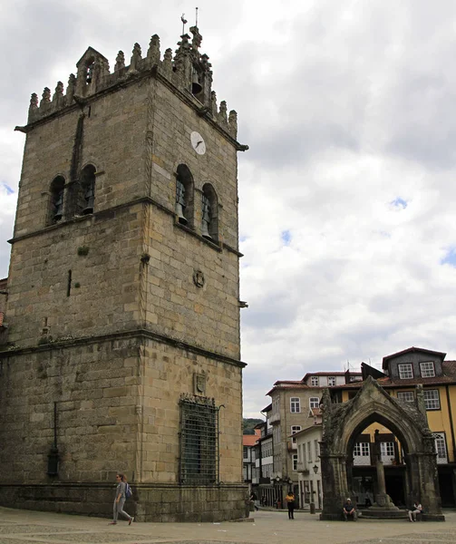 Guimaraes Portugal Mayo 2018 Vista Plaza Oliveira Casco Antiguo Guimaraes — Foto de Stock