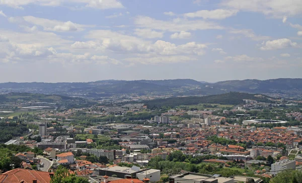 Vista Cidade Guimarães Monte Penha Norte Portugal — Fotografia de Stock