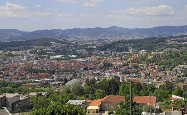 Vista Cidade Guimarães Monte Penha Norte Portugal — Fotografia de Stock
