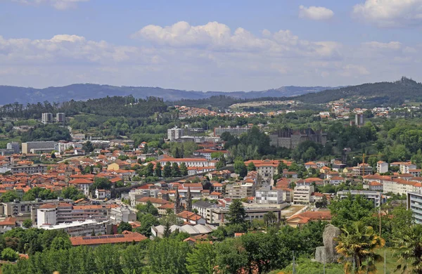 Utsikt Över Staden Guimarães Från Mount Penha Norra Portugal — Stockfoto