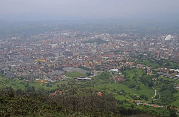 Kilátás Hegyről Naranco Spanyolország Oviedo — Stock Fotó