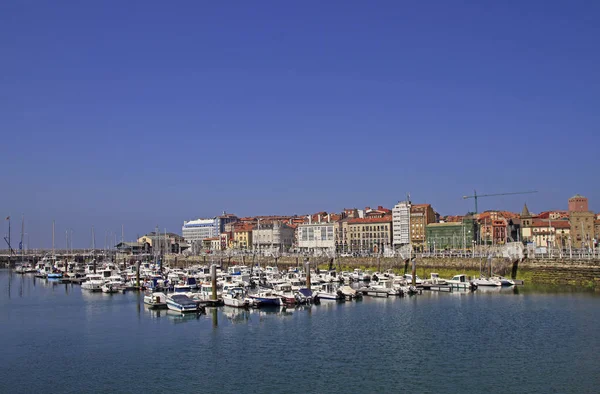 Gijon Spanje Mei 2018 Gijon Jachthaven Met Vele Jachten Spanje — Stockfoto