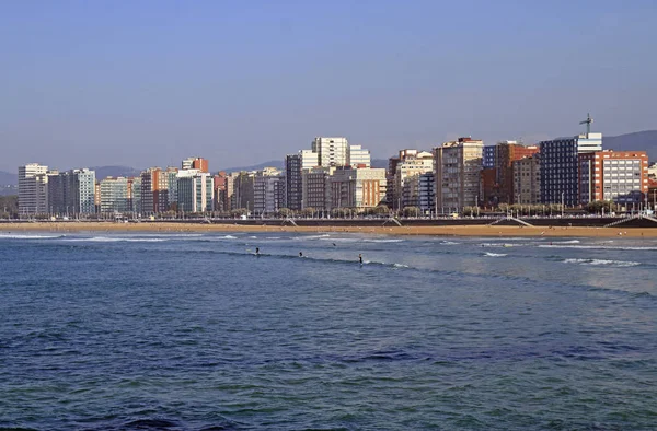 Coastline City Gijon Located North Spain — Stock Photo, Image