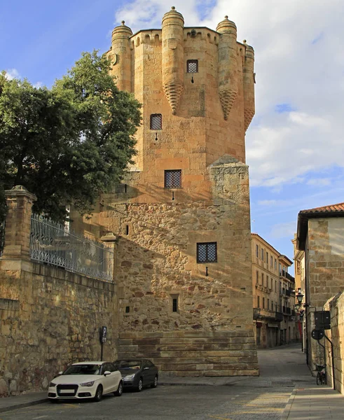 Πύργος Clavero Είναι Μουσείο Και Παλιά Φυλακή Σαλαμάνκα Ισπανία — Φωτογραφία Αρχείου