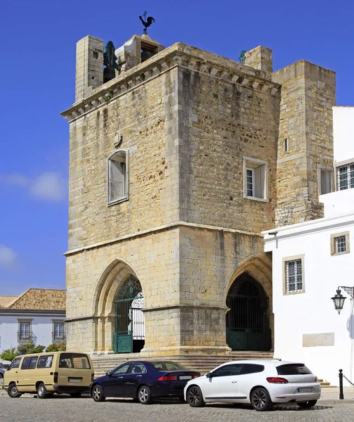 Вид Старе Місто Португальським Містом Faro — стокове фото