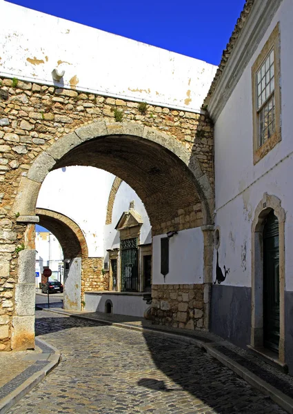 Вид Старе Місто Португальським Містом Faro — стокове фото