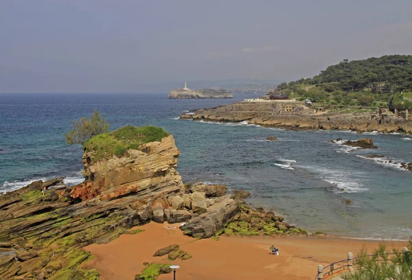 Das Meer Der Küste Der Spanischen Stadt Santander — Stockfoto
