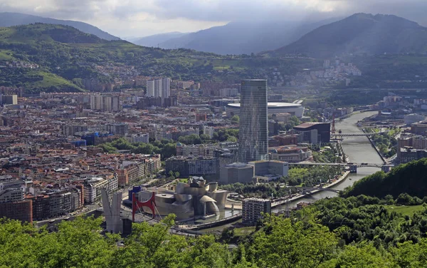 Paisaje Urbano Bilbao Capital Del País Vasco — Foto de Stock