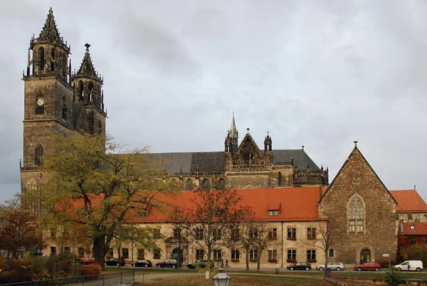 Almanya Magdeburg Şehrinin Katedrali — Stok fotoğraf