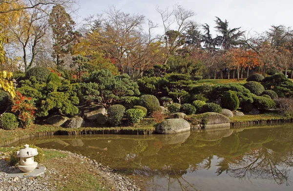 Japanilainen Puutarha Toulouse City Park Ranskassa — kuvapankkivalokuva