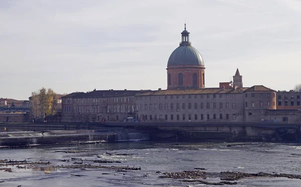 Oever Van Rivier Garonne Franse Stad Toulouse — Stockfoto