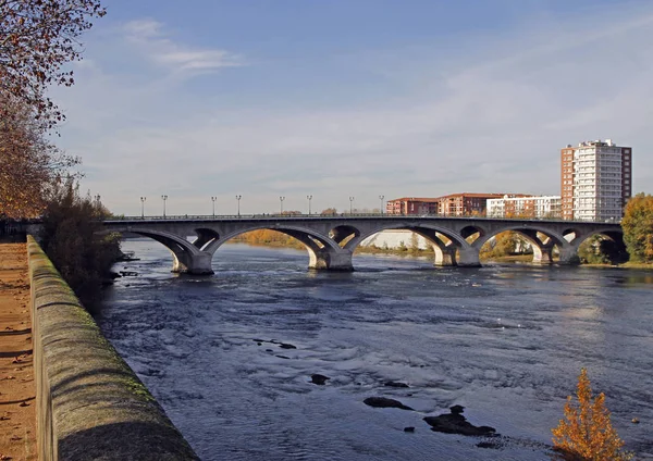 Ribeira Rio Garonne Cidade Francesa Toulouse — Fotografia de Stock