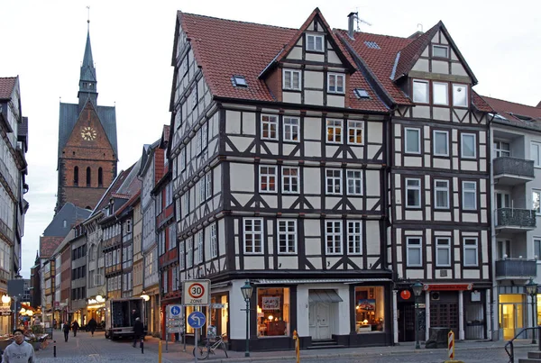 Fachwerkhäuser Der Altstadt Hannover Deutschland — Stockfoto