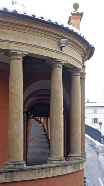Dünyanın Uzun Sundurma Bologna San Luca Arcade Olduğu — Stok fotoğraf