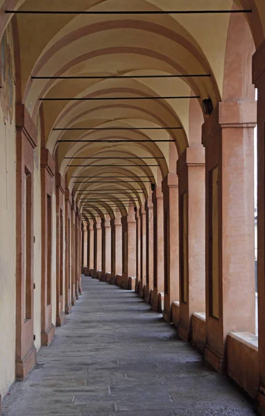 San Luca Arcade Bolonha Mais Longo Alpendre Mundo — Fotografia de Stock