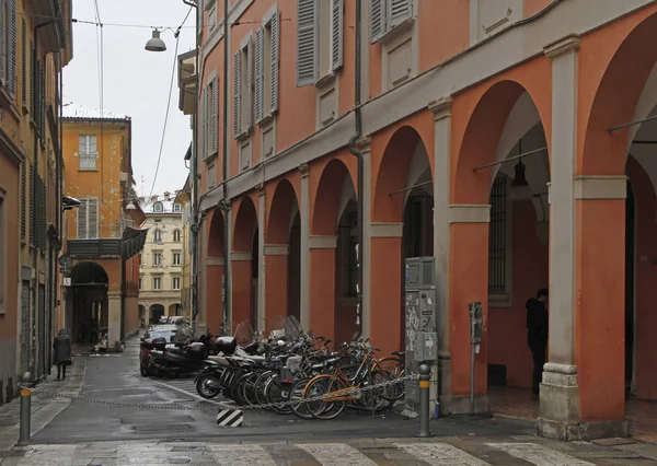 Bologna Itálie Prosince 2018 Pohled Ulici Starém Městě Bologna Itálii — Stock fotografie