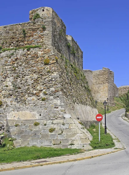 Ściany Wokół Starego Miasta Hiszpańskie Miasta Tarifa — Zdjęcie stockowe
