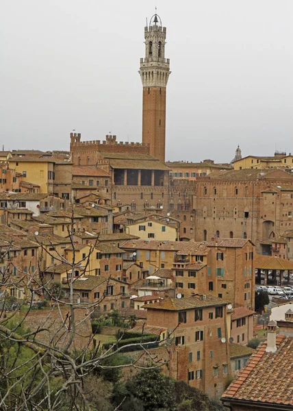 Paisagem Urbana Cidade Italiana Siena Província Toscana — Fotografia de Stock