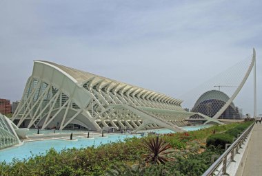 Valencia, İspanya - 25 Nisan 2018: Bilim Müzesi, Prens Felipe İspanyol City Valencia