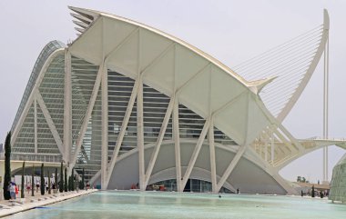 Valencia, İspanya - 25 Nisan 2018: Bilim Müzesi, Prens Felipe İspanyol City Valencia