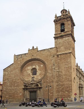 Valencia, İspanya - 26 Nisan 2018: St Joan kilisede İspanyol şehri Valencia
