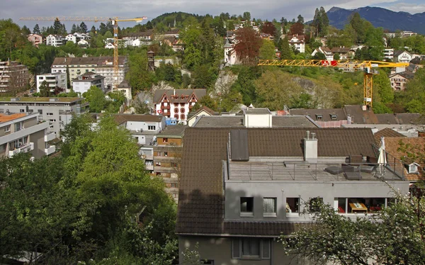 Городской пейзаж города Люцерн в Швейцарии — стоковое фото