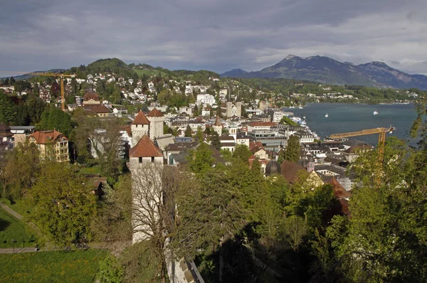 Das Stadtbild von Luzern in der Schweiz — Stockfoto