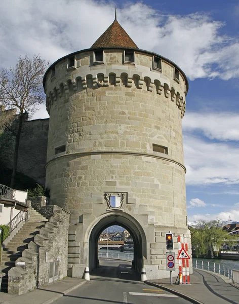 Een van de negen torens van de Musegg muur — Stockfoto