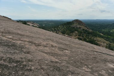 Tılsımlı Kaya 'nın tepesinden Teksas ormanları