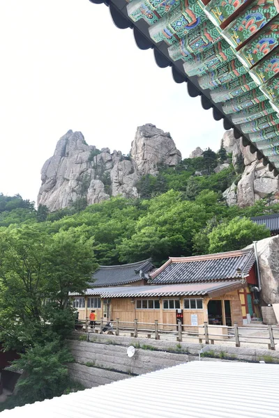 Cucina Tempio Bongjeon Giu 2019 Parco Nazionale Seoraksan Kangwon Corea — Foto Stock