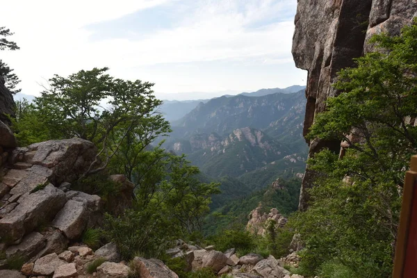 Vista Sendero Oseam Desde Templo Bongjeon Jun 2019 Parque Nacional — Foto de Stock