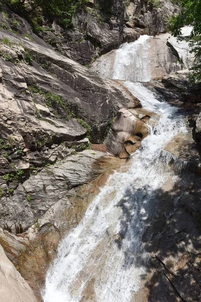 Longer waterfall at upper stream. 20 Jun 2019, Seoraksan National park, Kangwon-do, Korea.