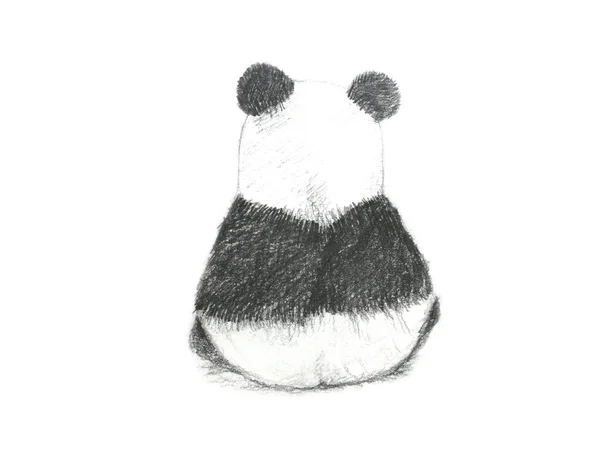 Rysunek Ołówek Pandą — Zdjęcie stockowe