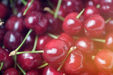 Taze kiraz kiraz tatlı meyve yaz kapatın