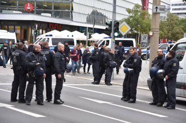 Chemnitz, Germany - September 01, 2018: Afd demonstration Trauermarsch