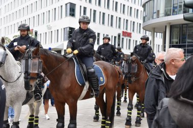 Chemnitz, Germany - September 01, 2018: Afd demonstration Trauermarsch