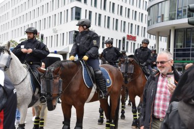 Chemnitz, Germany - September 01, 2018: Afd demonstration Trauermarsch