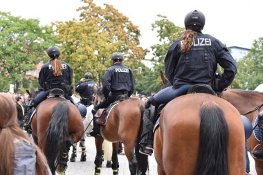 Chemnitz, Germany - September 01, 2018: Afd demonstration Trauermarsch