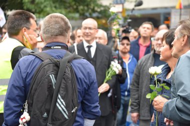 Chemnitz, Germany - September 01, 2018: Afd demonstration Trauermarsch