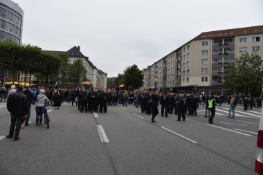 Chemnitz, Germany - September 01, 2018: Afd demonstration Trauermarsch