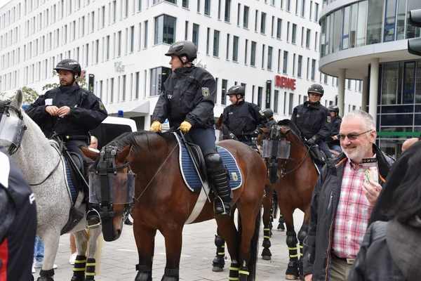Chemnitz, Germany - September 01, 2018: Afd demonstration Trauermarsch