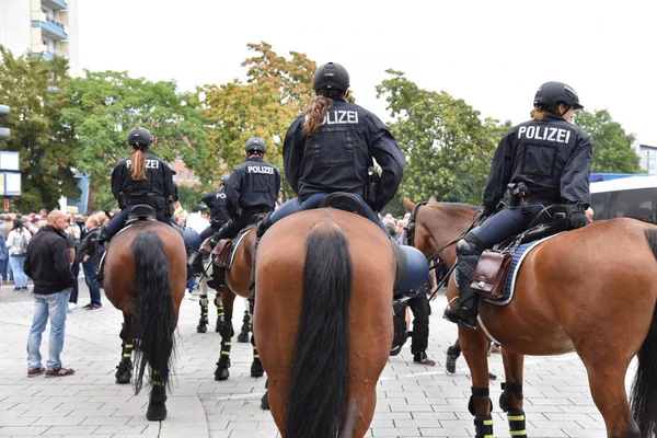 Chemnitz, Germany - September 01, 2018: Afd demonstration Trauermarsch