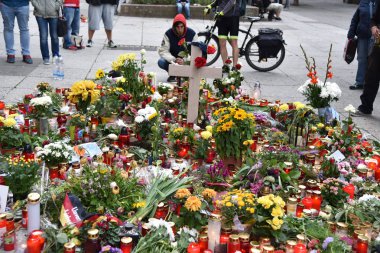 Chemnitz, Germany - September 01, 2018: Afd demonstration Trauermarsch