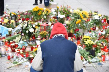Chemnitz, Germany - September 01, 2018: Afd demonstration Trauermarsch