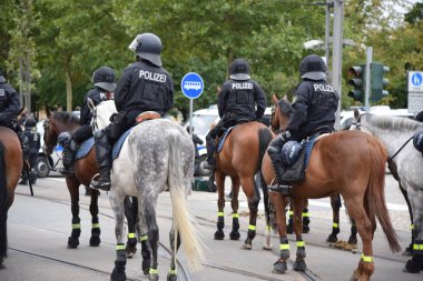 Chemnitz, Germany - September 01, 2018: Afd demonstration Trauermarsch