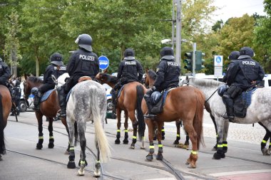 Chemnitz, Germany - September 01, 2018: Afd demonstration Trauermarsch