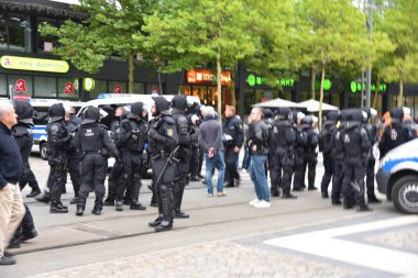 Chemnitz, Germany - September 01, 2018: Afd demonstration Trauermarsch