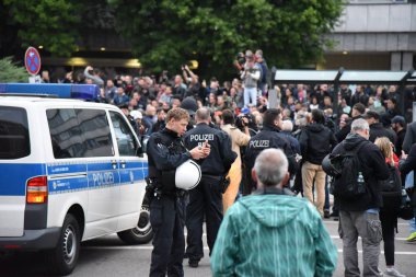Chemnitz, Germany - September 01, 2018: Afd demonstration Trauermarsch