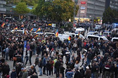 Chemnitz, Germany - September 01, 2018: Afd demonstration Trauermarsch