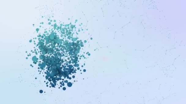 Icono de ubicación burbujas de animación salpicaduras elementos de transformación — Vídeo de stock